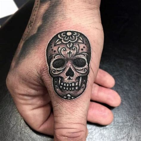 100 Sugar Skull Tattoo Designs For Men Cool Calavera Ink