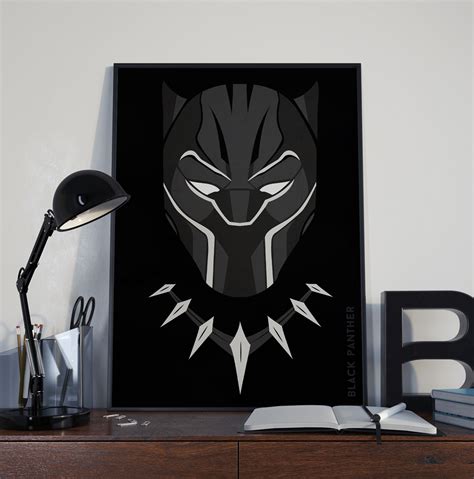 Black Panther Minimalist Poster Design On Behance