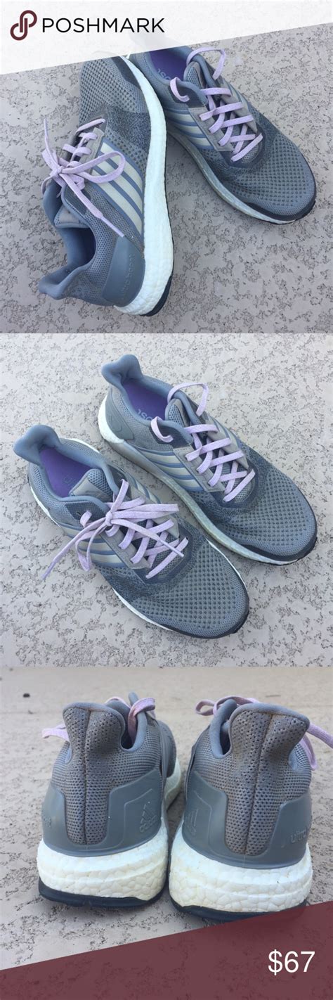 Adidas Ultra Boost In Grey And Lavender In 2020 Adidas Ultra Boost