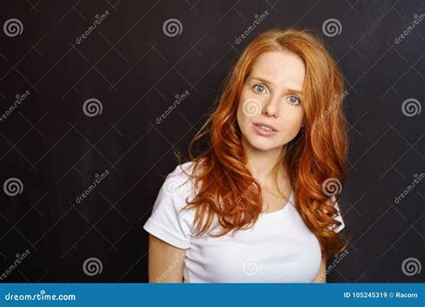 Woman Staring Intently At The Camera Stock Image Image Of Model