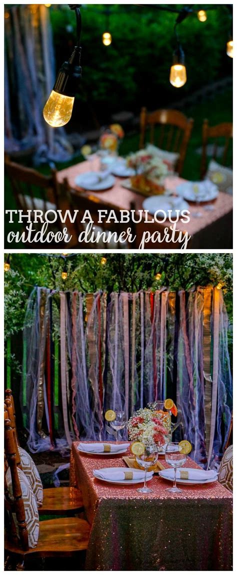 Throw A Fabulous Outdoor Dinner Party Backyard Birthday Parties