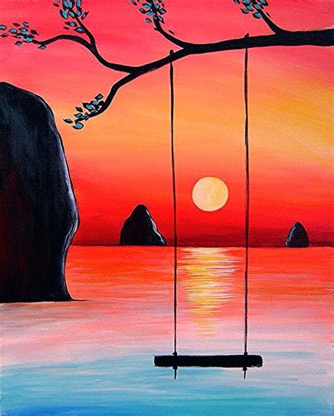 Easy Sunset Painting Ideas For Beginners Warehouse Of Ideas