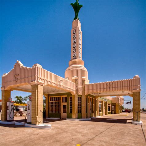 Conoco Tower Restored Conoco Tower Station And U Drop Inn Flickr