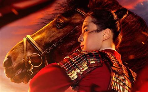 Download Wallpapers Mulan Poster 2020 Movie Yifei Liu Artwork Fan