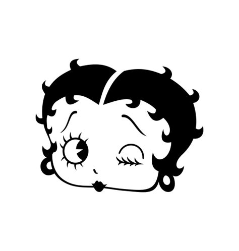 Betty Boop Black And White Png Cutouts Burgerrety