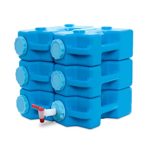 Aquabrick Storage Containers W Ventless Spigot Cap Portable Stackable