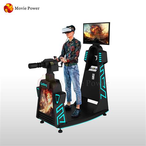 Dynamic Gatling Gun 9d Vr Shooting Games Virtual Reality Machine China 9d Vr And Virtual
