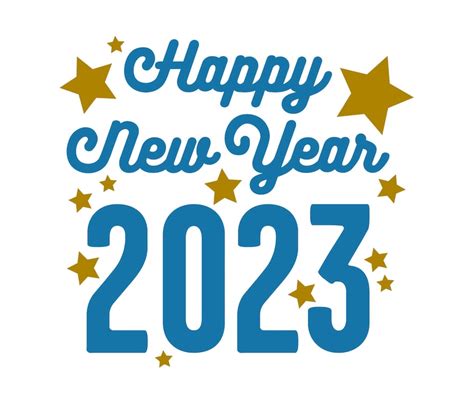 Svg Clipart Happy New Year 2023 New Years Eve Sign Etsy