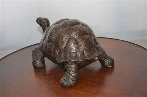 Turtle Bronze Statue Size 8l X 12w X 7h Nifao