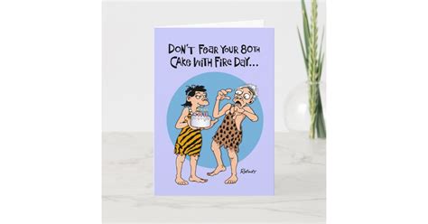 Funny 80th Birthday Card For Men Zazzle