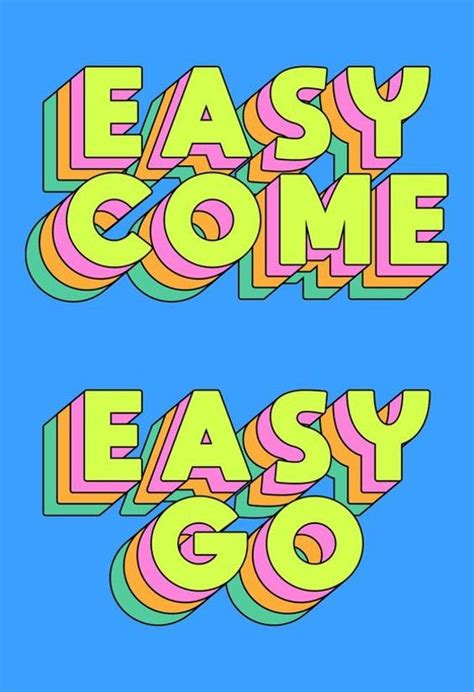 the words easy and easy go in different colors