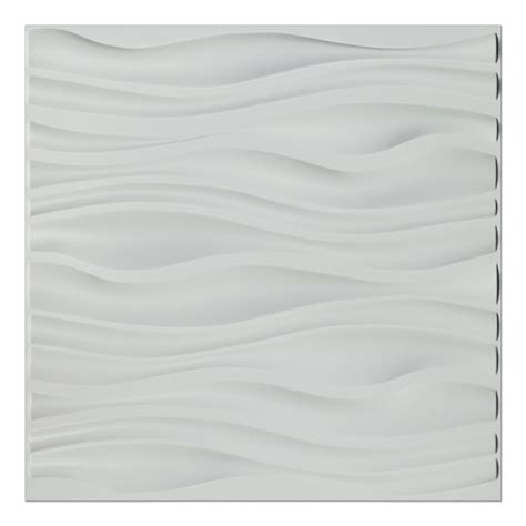 Eco 3d Wall Panels Textured Design Board White 12 Tiles 32 Sq Ft