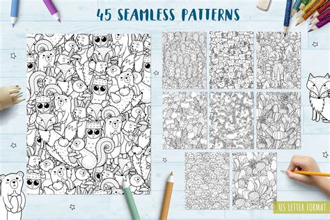 Coloring Pages Collection By Juliyas Art Thehungryjpeg