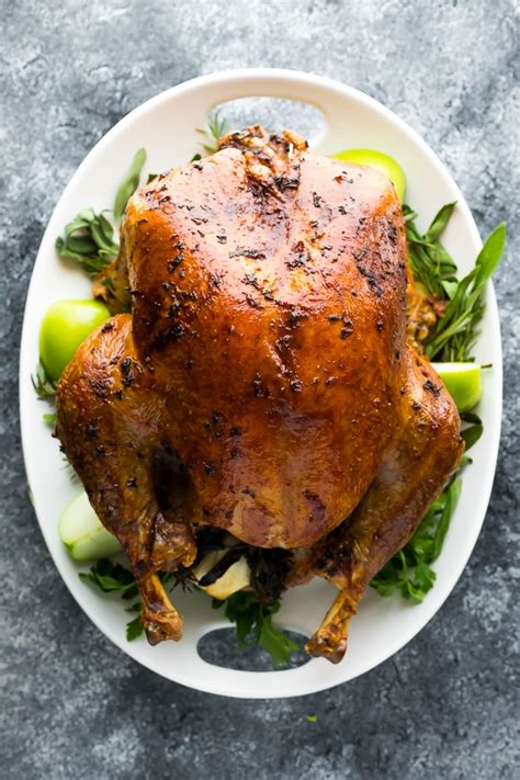 Dry Brined Turkey With Garlic Sage Butter Is Juicy And Delicious Using A Dry Brine Is So Much