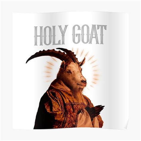 Holy Goat Poster For Sale By Kawaiifont Redbubble