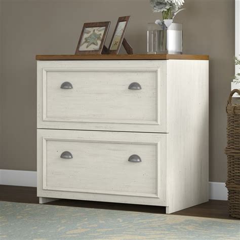 2 drawer white wood file cabinet. Bush Fairview 2 Drawer Lateral Wood File White Filing ...