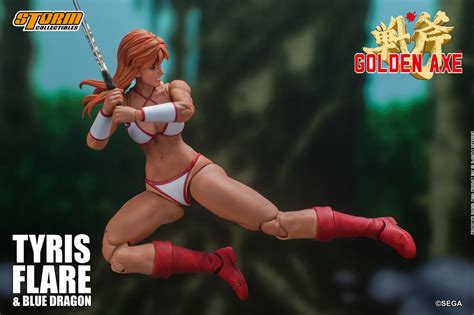 golden axe action figure tyris flare with blue dragon 株式会社ノーツ