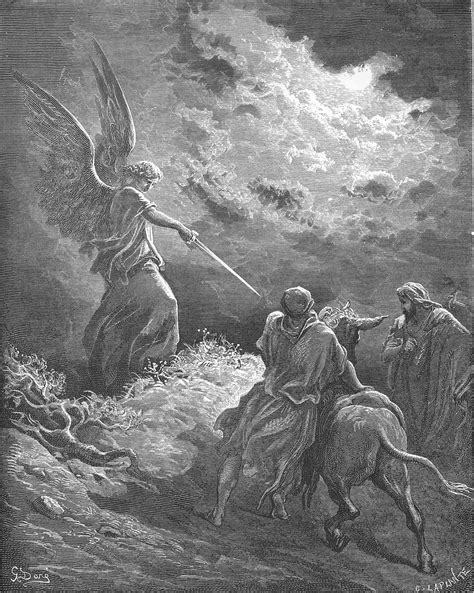Gustave Dore Sword Drawing Bible Illustrations Biblical Art Poster
