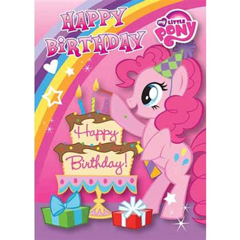 My Little Pony Happy Birthday Card Mp020 Character Brands