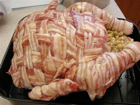 Bacon Wrapped Turkey White Castle Stuffing Best Thanksgiving Recipes Johnrieber