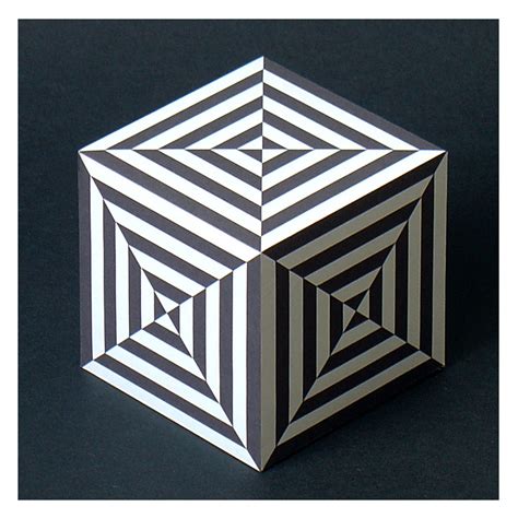 Art Cube Op Art Geometric Art