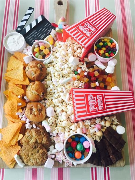 Movie Treat Board Sleepover Food Charcuterie Inspiration Party Food