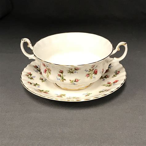 royal albert winsome cream soup and stand echo s china