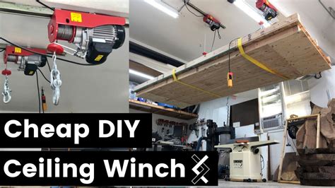 Garage door pulley the everbilt 3 in. Cheap DIY Ceiling Winch—Overhead Hoist - YouTube