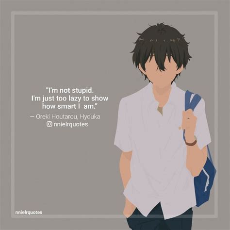 Oreki Houtarou Hyouka Anime Quotes Hyouka Anime Icons