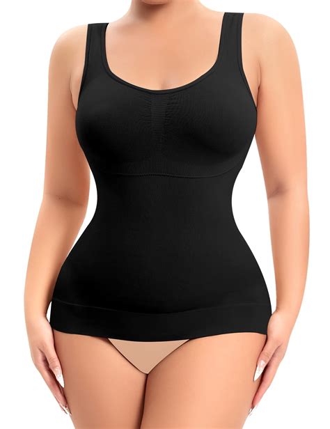 lilvigor tummy control camisole for women shapewear tank tops with built in bra slimming