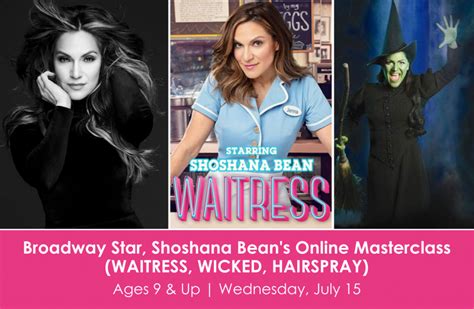 Broadway Star Shoshana Beans Online Masterclass Waitress Wicked
