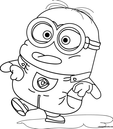 Cute Minions Coloring Pages Cartoons Coloring Pages