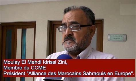 Ccme Condolences On The Passing Of Moulay El Mehdi Idrissi Zini