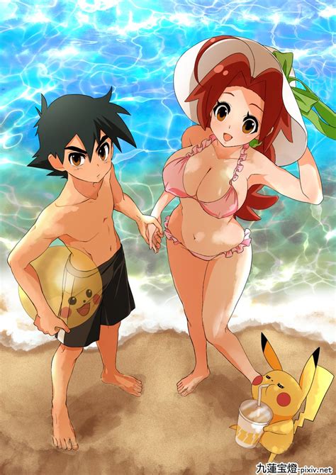 Pikachu Ash Ketchum And Delia Ketchum Pokemon And More Drawn By