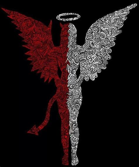 Angledevil Angel Devil Tattoo Angel And Devil Angel Wallpaper Dark