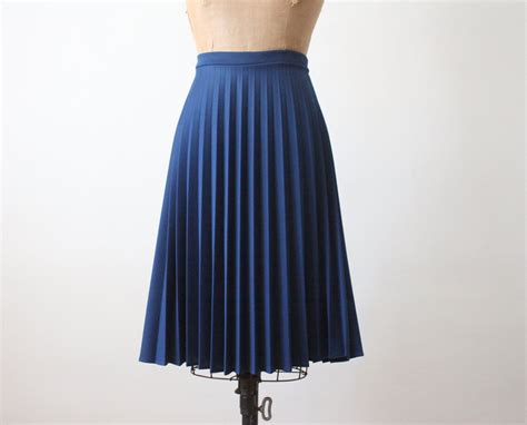 Blue Pleated Skirt Redskirtz
