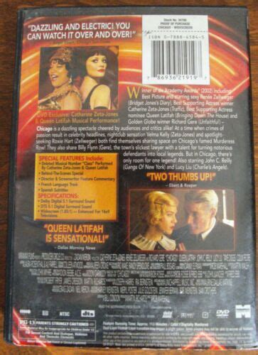 Chicago Dvd 2003 Widescreen 786936219197 Ebay