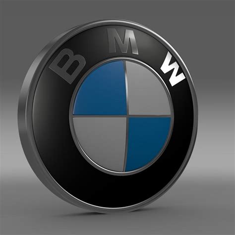 Get a 3d logo with your brand's look & feel. BMW Logo 3D Model - FlatPyramid
