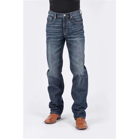 Pungo Ridge Stetson Mens 1520 Standard Straight Leg Jeans Wsanding