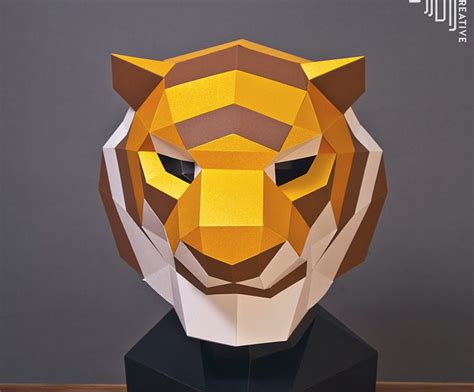 Tiger Mask Template 3D Free Atelier Yuwa Ciao Jp