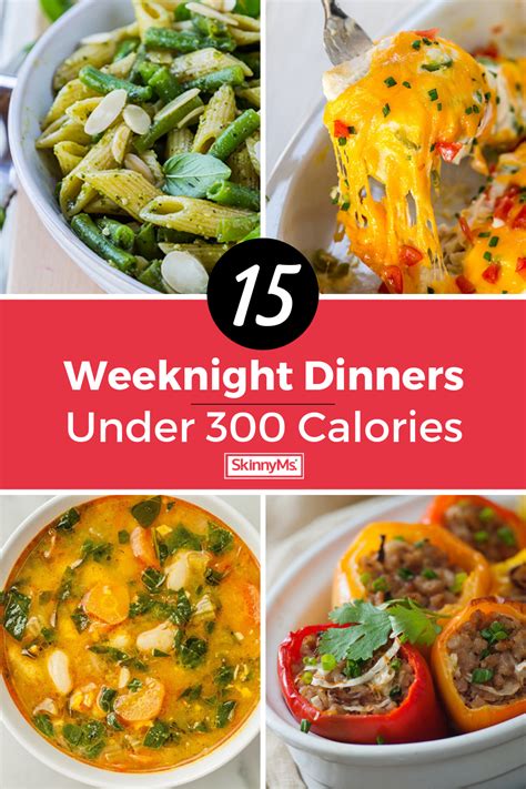 Pick your menu for the week. 15 Dinners Under 300 Calories | Dinner under 300 calories, Under 300 calories, 300 calorie meals