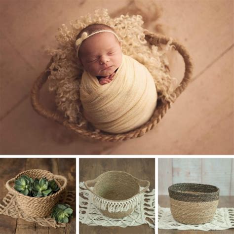 Newborn Photography Props Weaving Baskets Baby Posing Props Creative