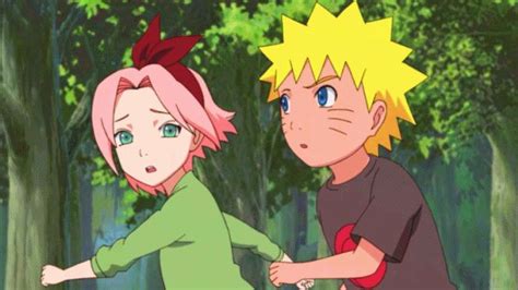 Naruto And Sakura As Child Kid Naruto Narusaku Anime
