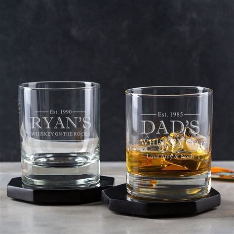 Personalised Whiskey Glasspersonalised Whisky Tumblerfathers Day