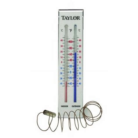 Taylor 5327 Indoor And Outdoor Wall Thermometer Plastic 9 34 In