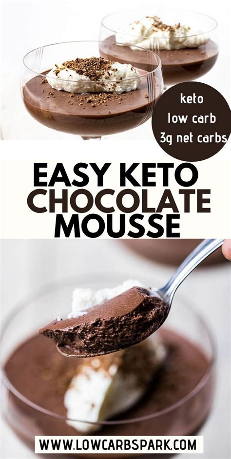 Break the chocolate into smaller chunks. Low Carb & Keto Chocolate Mousse - Low Carb Spark | Recipe ...