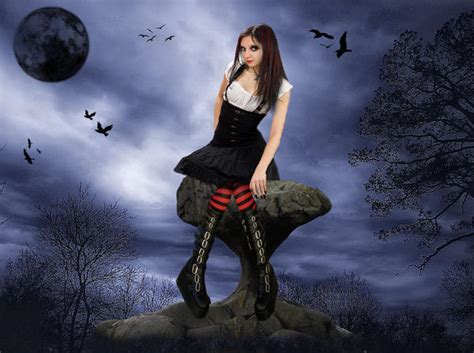 Little Gothic Girl By Coyotepam On Deviantart