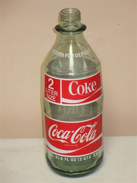 Vtg Coca Cola Glass 2 Liter Bottle Antique Price Guide Details Page