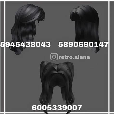 Black Hair 😎 Black Hair Roblox Roblox Codes Roblox Roblox