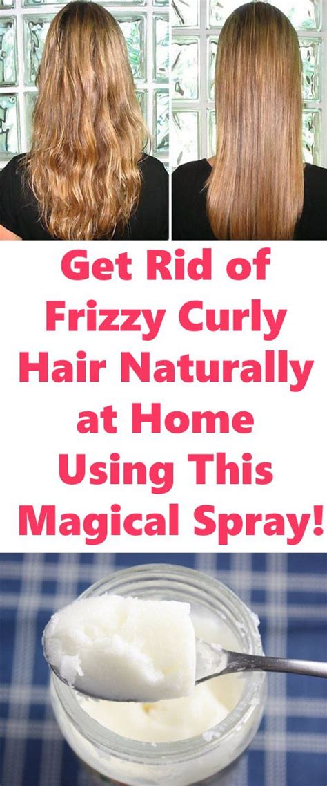 Rainy and high humid temperatures make the hair look dull and bright. Get Rid of Frizzy Curly Hair Naturally at Home Using This ...
